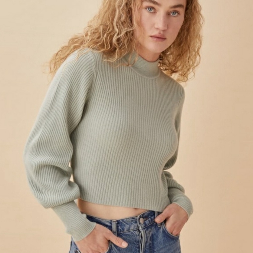 Reformation Osteria Open Back Cashmere Sweater